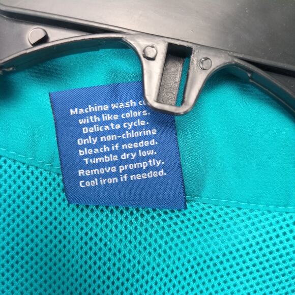 Reebok Women's L Teal Blue Track Jacket, Sportswear Athletic Retro Gorpcore - Picture 6 of 6